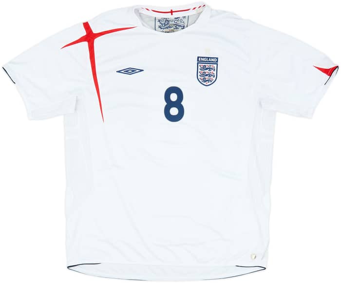 2005-07 England Home Shirt Lampard #8 - 6/10 - (XXL)