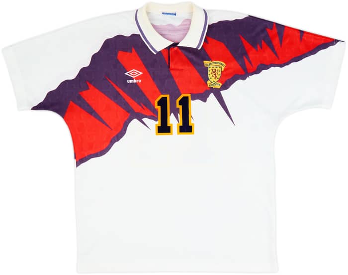 1991-93 Scotland Away Shirt McAllister #11 - 8/10 - (XL)