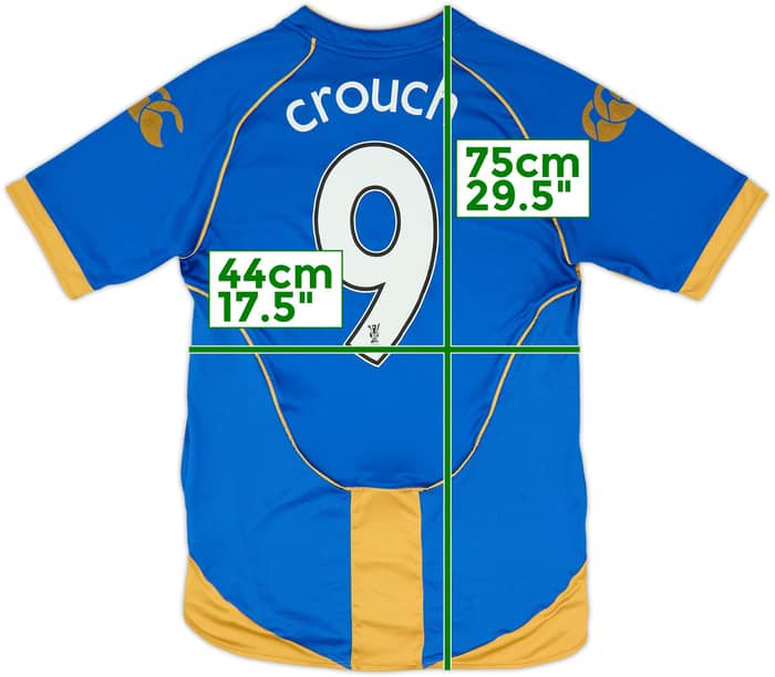 Camiseta de local del Portsmouth 2008-09 Crouch #9 - 7/10 - (S)
