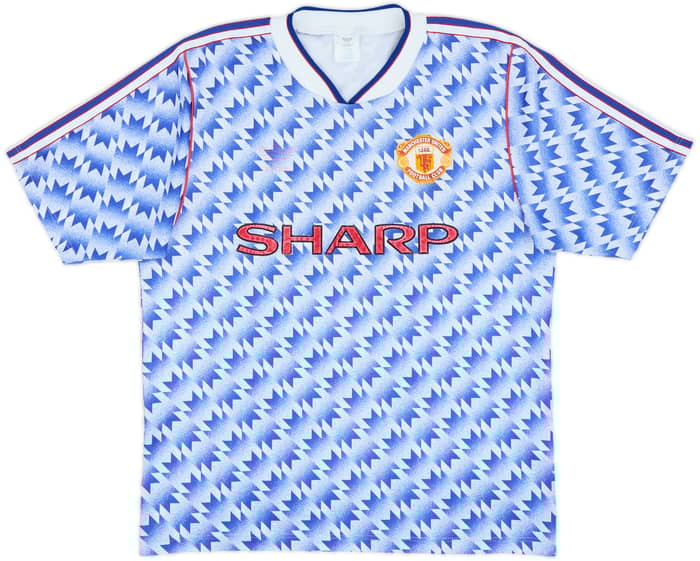 1990-92 Manchester United Away Shirt - 4/10 - (M)