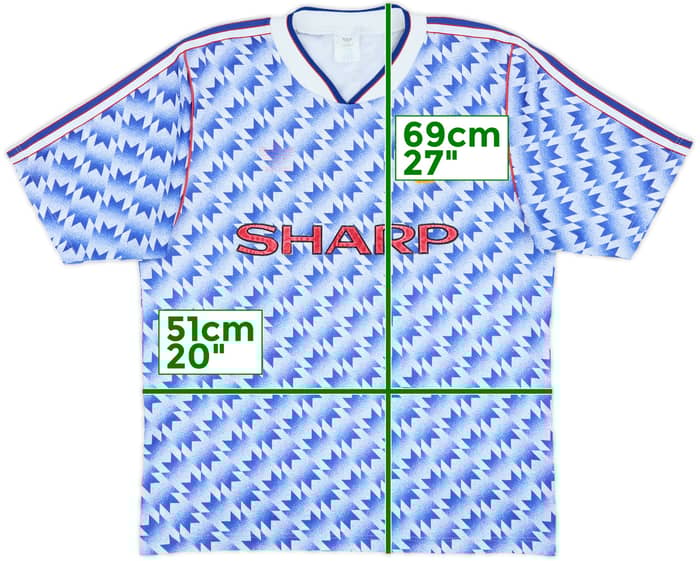 1990-92 Manchester United Away Shirt - 4/10 - (M)