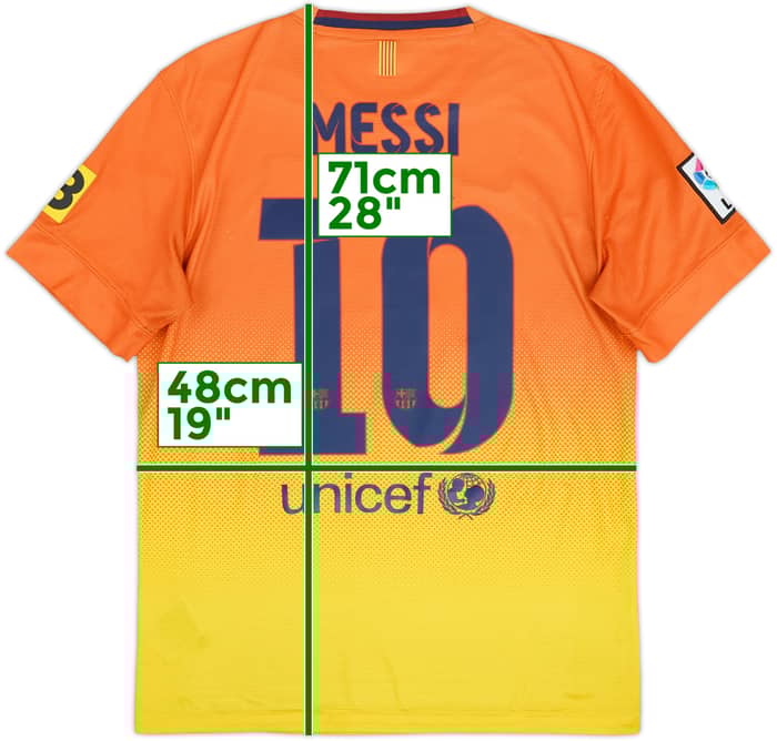 2012-13 Barcelona Away Shirt Messi #10 - 7/10 - (L)