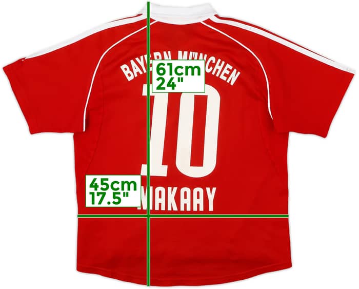 2006-07 Bayern Munich Home Shirt Makaay #10 - 5/10 - (M.Boys)