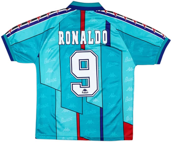 1995-97 Barcelona Away Shirt Ronaldo #9 - 9/10 - (M)