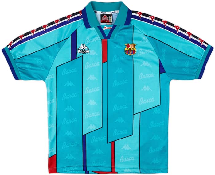 1995-97 Barcelona Away Shirt Ronaldo #9 - 9/10 - (M)