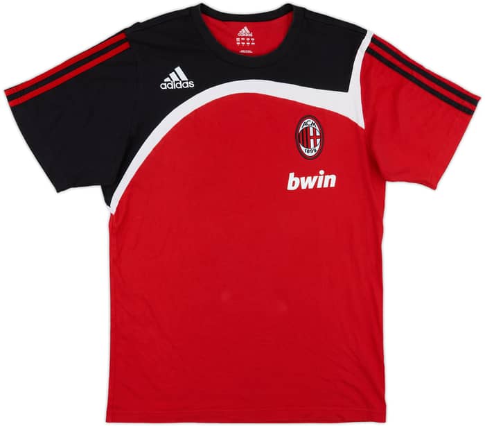2007-08 AC Milan adidas Cotton Tee - 8/10 - (M)