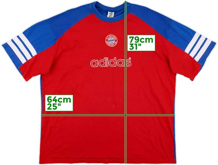 1995-96 Bayern Munich Cotton Tee - 8/10 - (XL)