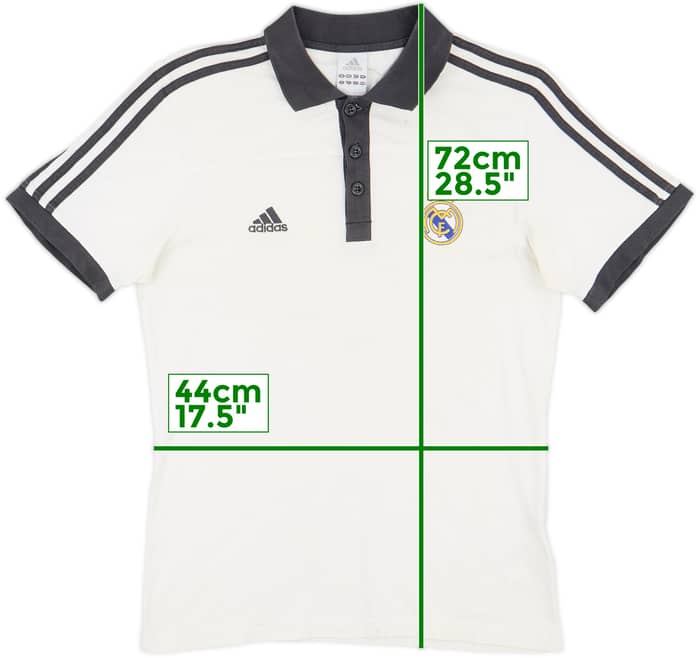 2009-10 Real Madrid adidas Polo Shirt - 8/10 - (S)