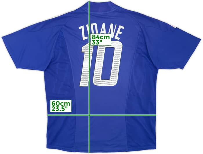 2002-04 France Home Shirt Zidane #10 - 6/10 - (XXL)