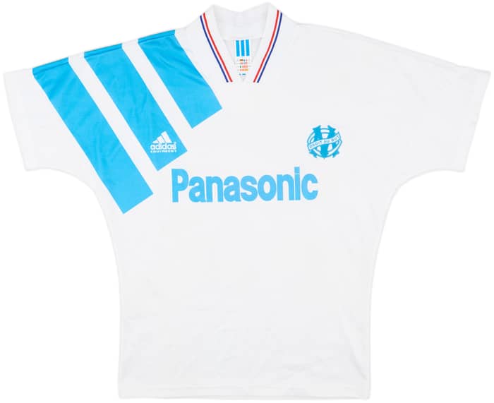 1991-92 Olympique Marseille Home Shirt - 8/10 - (M)
