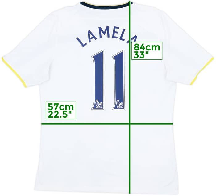 2014-15 Tottenham Home Shirt Lamela #11 - 6/10 - (XXL)