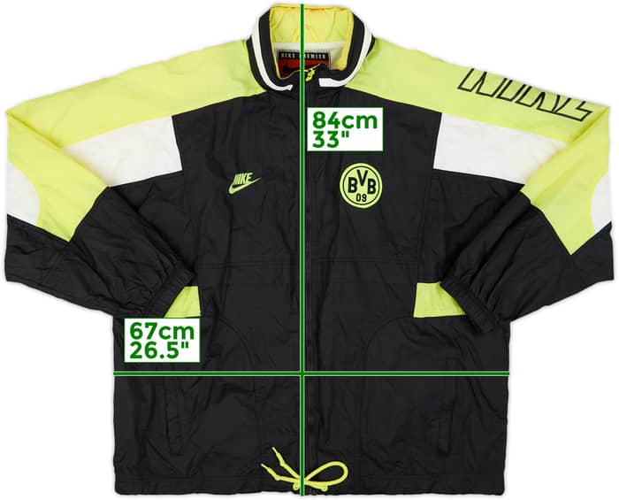 1996-97 Borussia Dortmund Nike Hooded Rain Jacket - 8/10 - (XL)
