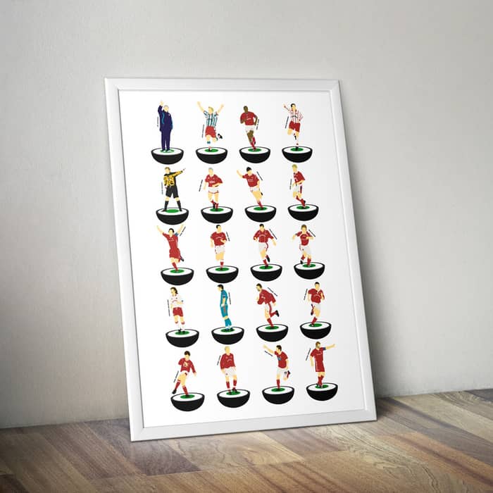 1977-2012 Hearts Subbuteo A3 Print/Poster
