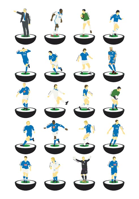 1958-2020 Leicester Subbuteo A3 Print/Poster