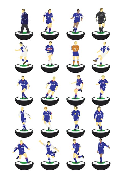 1947-2012 Oldham Subbuteo A3 Print/Poster