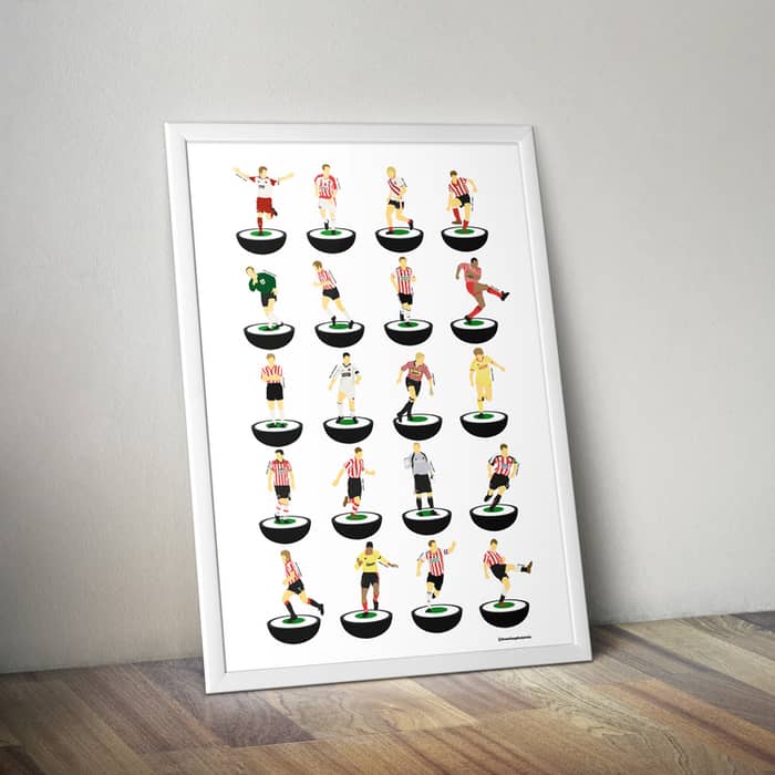1935-2020 Sheffield United Subbuteo A3 Print/Poster