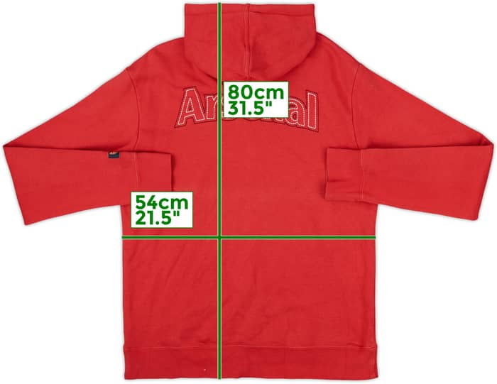 2008-09 Arsenal Nike Hooded Top - 8/10 - (L)