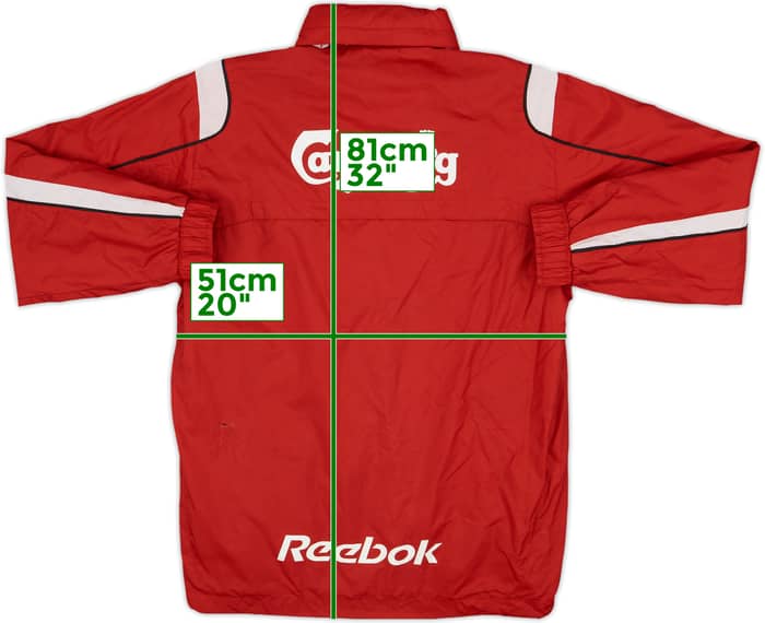 2003-04 Liverpool Reebok Hooded Rain Jacket - 7/10 - (S)