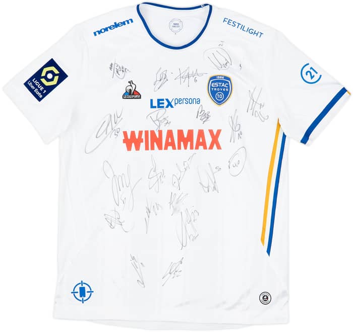 2022-23 Troyes Signed Away Shirt Tardieu #10 - 9/10 - (XL)