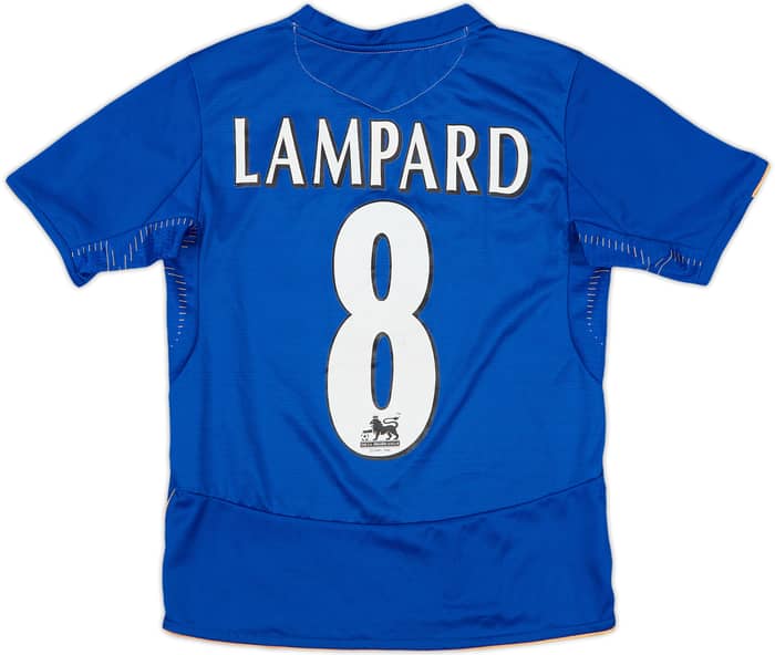 2005-06 Chelsea Signed Centenary Home Shirt Lampard #8 - 7/10 - (S.Boys)