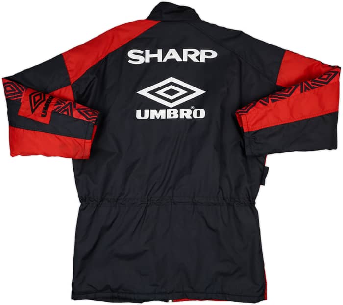 1995-97 Manchester United Umbro Padded Bench Coat - 9/10 - (L)