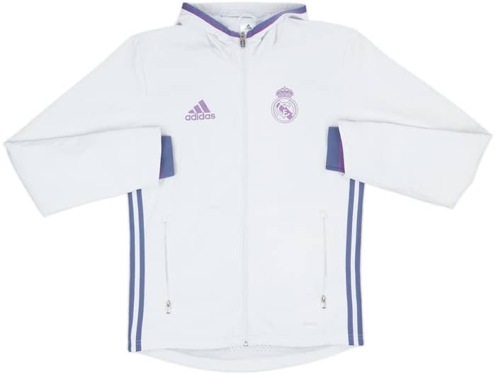 2016-17 Real Madrid adidas Hooded Track Jacket - 7/10 - (XS)