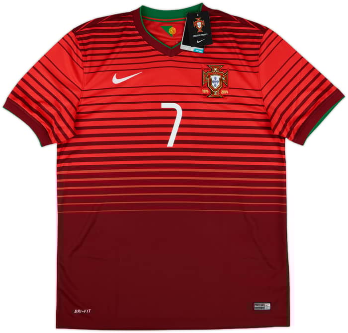 2014-15 Portugal Home Shirt Ronaldo #7 (L)