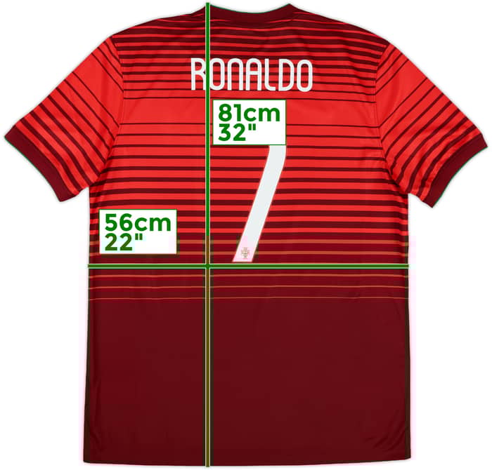 2014-15 Portugal Home Shirt Ronaldo #7 (L)