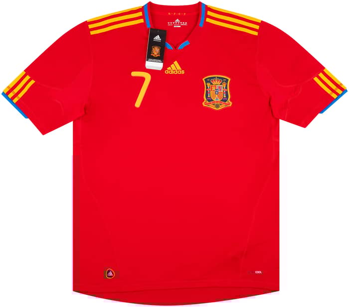 2009-10 Spain Home Shirt David Villa #7
