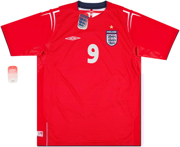 2004-06 England Away Shirt Rooney #9
