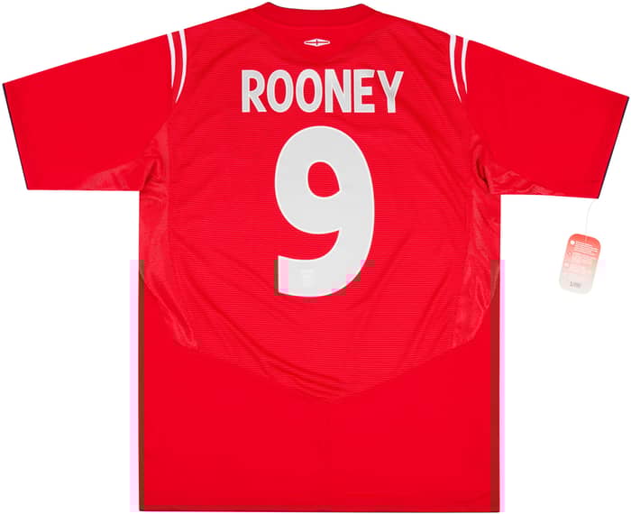 2004-06 England Away Shirt Rooney #9