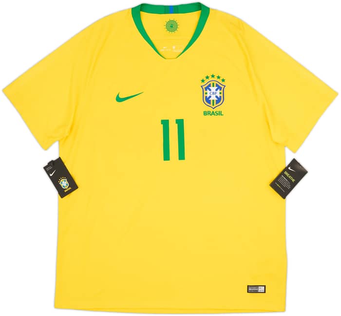 2018-19 Brazil Home Shirt Coutinho #11 (XL)