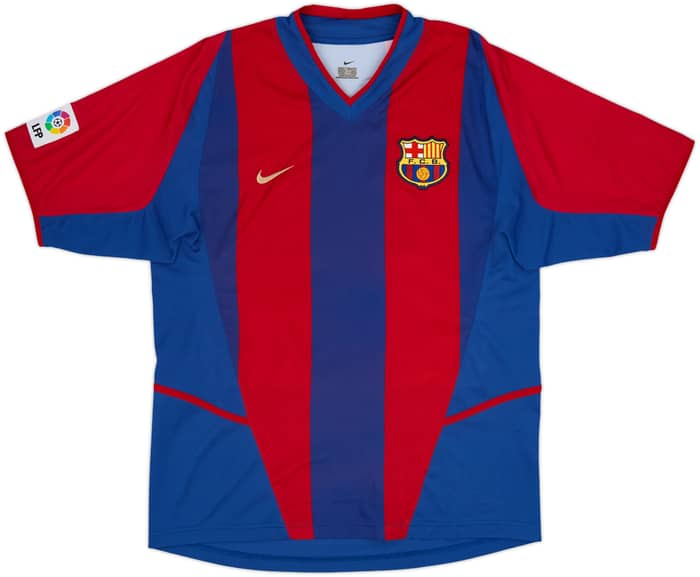 2002-03 Barcelona Home Shirt Xavi #6 - 8/10 - (M)