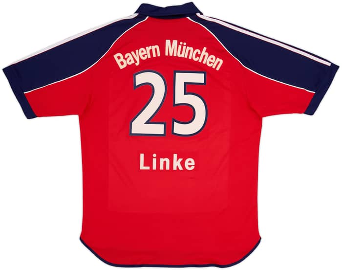 1999-01 Bayern Munich Home Shirt Linke #25 - 8/10 - (M)