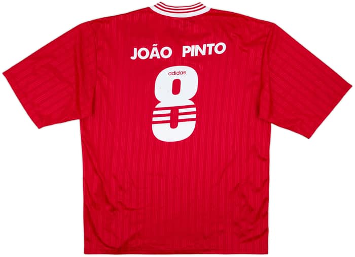 1997-98 Benfica Basic Home Shirt Joao Pinto #8 - 6/10 - (XL)