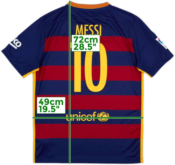 2016-17 Barcelona Home Shirt Messi #10 - 7/10 - (M)