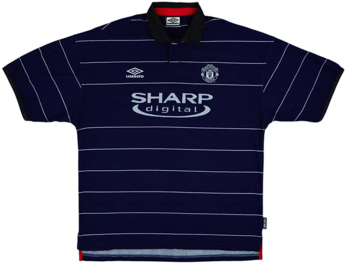 1999-00 Manchester United Away Shirt Stam #6 - 8/10 - (XL)