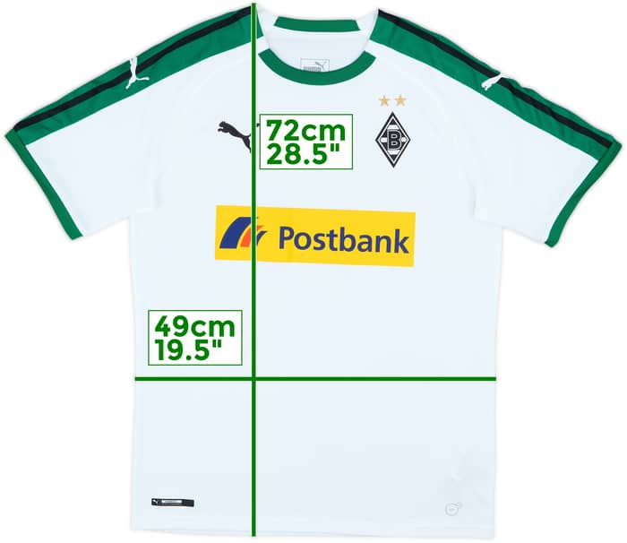 2018-19 Borussia Monchengladbach Home Shirt - 8/10 - (M)