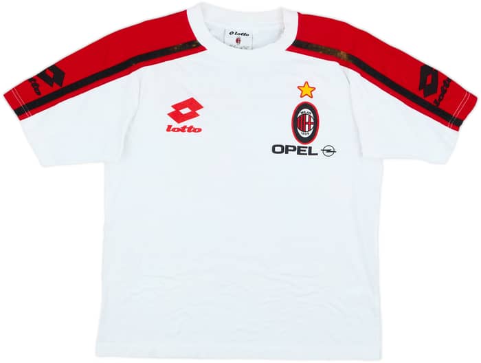 1997-98 AC Milan Lotto Cotton Tee - 5/10 - (S)