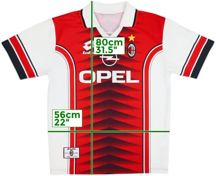 1996-97 AC Milan Lotto Training Shirt - 8/10 - (L)