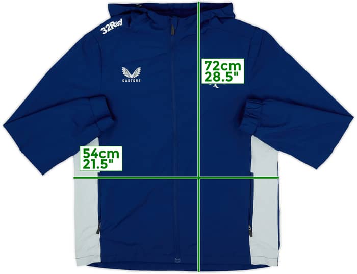 2022-23 Rangers Castore Hooded Rain Jacket - 10/10 - (M)