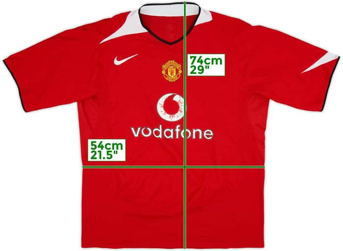 2004-06 Manchester United Home Shirt - 5/10 - (L)