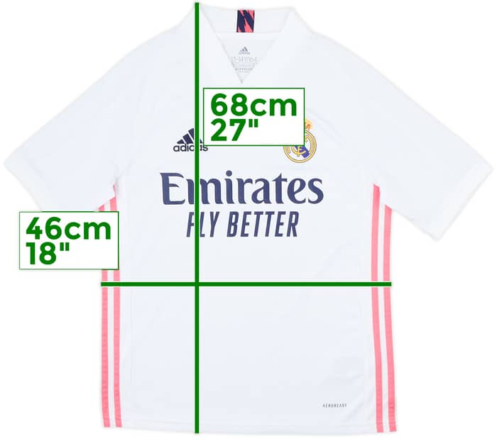 2020-21 Real Madrid Home Shirt - 9/10 - (L.Boys)