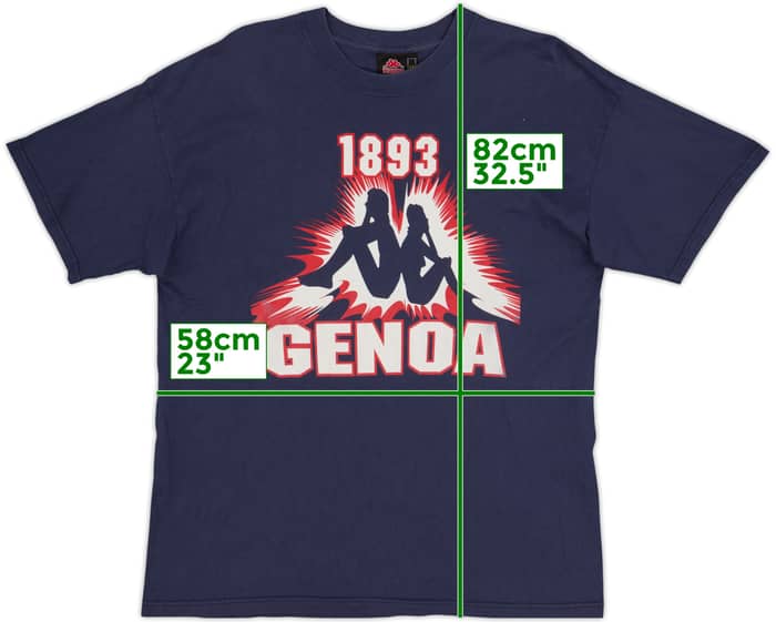 1999-00 Genoa Kappa Cotton Tee - 8/10 - (XXL)