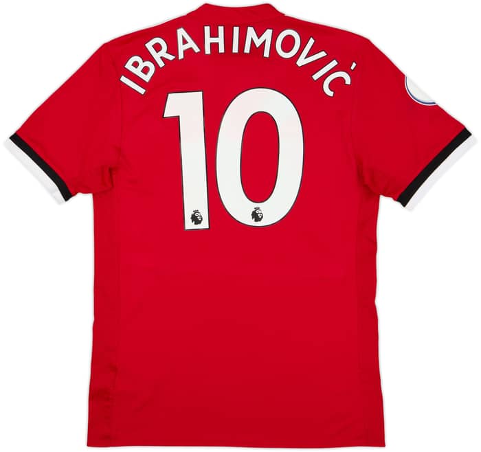 2017-18 Manchester United Home Shirt Ibrahimovic #10 - 7/10 - (S)