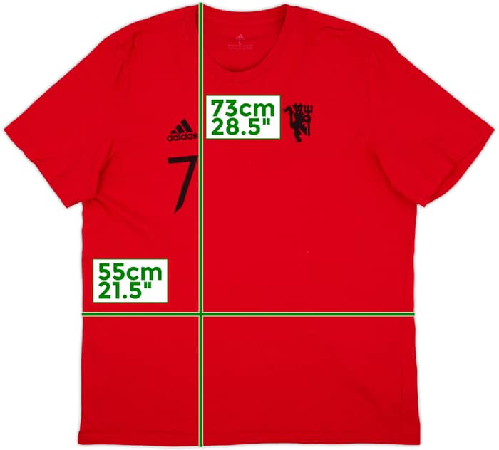 2021-22 Manchester United adidas Cotton Tee Ronaldo #7 - 8/10 - (L)