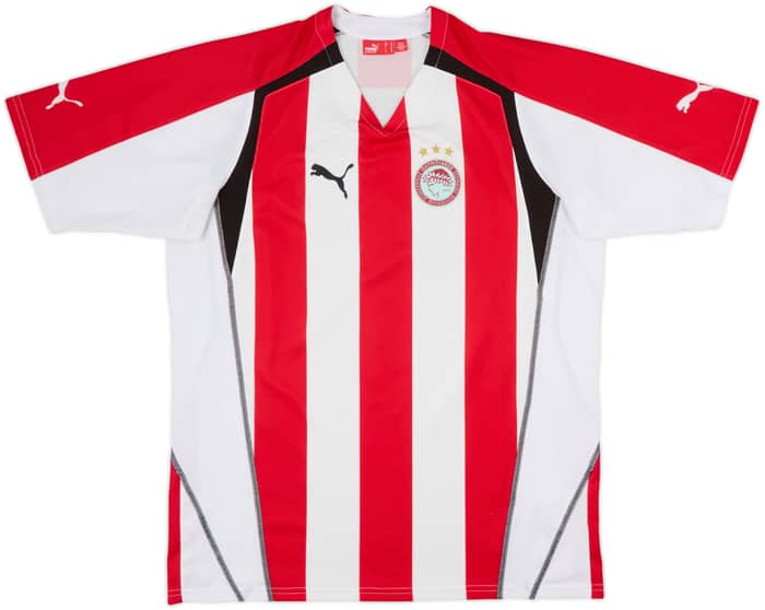 2005-06 Olympiakos Home Shirt Rivaldo #10 - 8/10 - (XL)