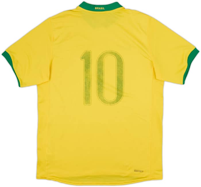 2006-08 Brazil Home Shirt #10 - 5/10 - (L)