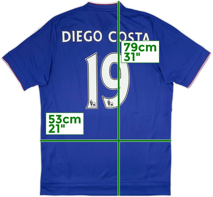 2015-16 Chelsea Home Shirt Diego Costa #19 - 7/10 - (L)