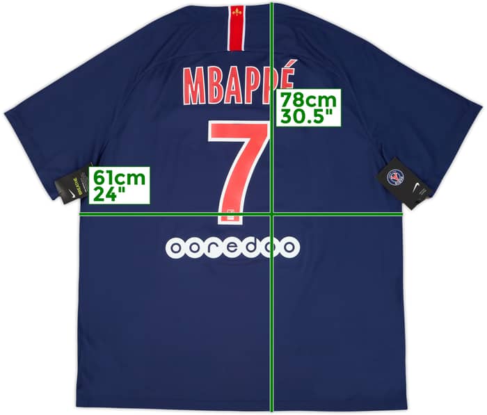 2018-19 Paris Saint-Germain Home Shirt Mbappe #7 (XXL)